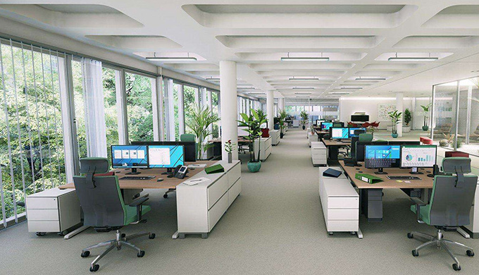 珠海广州办公室装修设计中节能环保的秘密